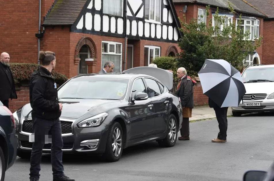  The 77-year-old is currently filming the fourth series of Open All Hours and was pictured arriving on set in costume