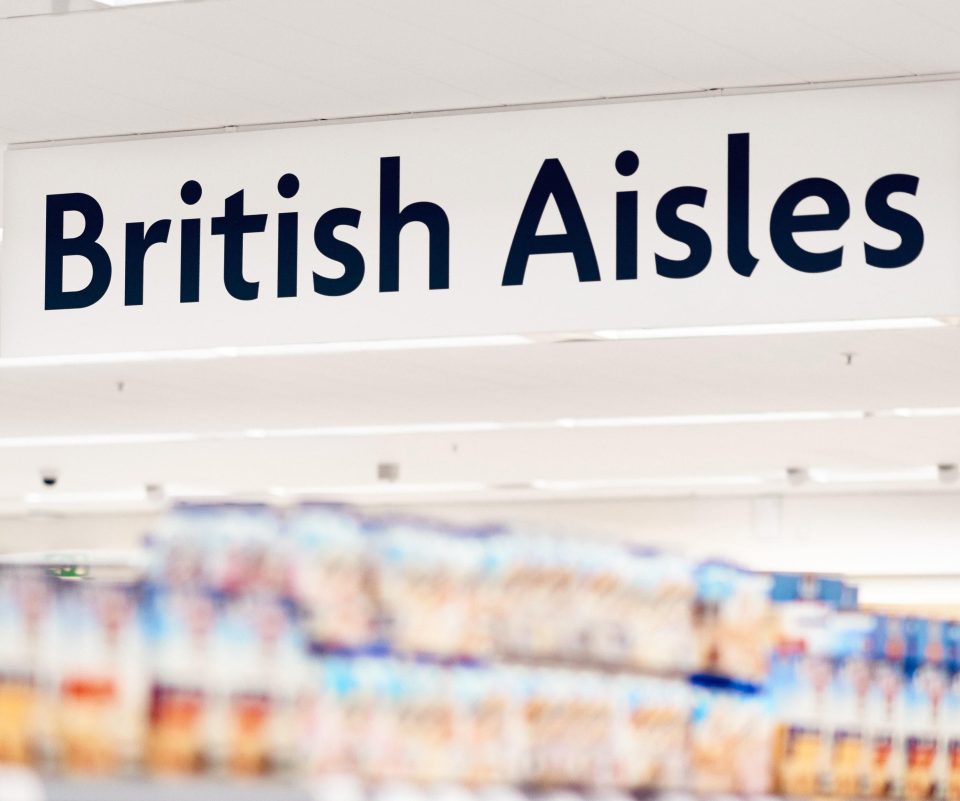  British products will be sold together so they are more identifiable in the fruit and veg section and fishmonger