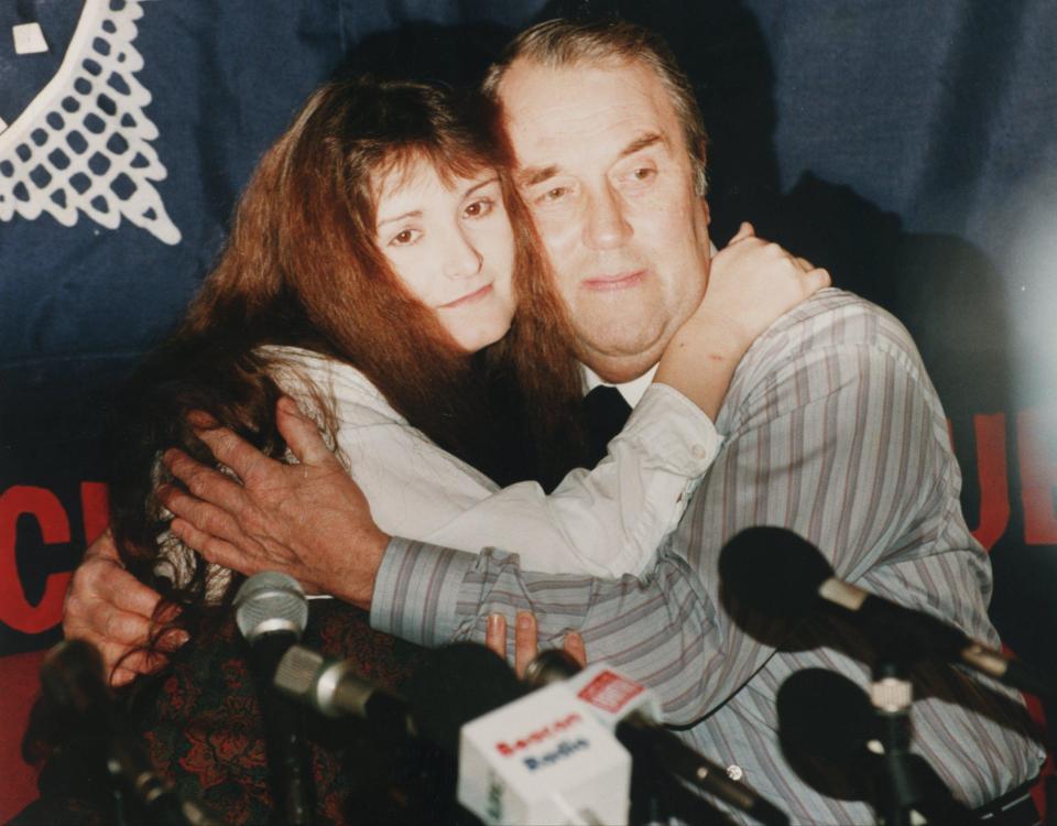  Stephanie after she was reunited with her dad in 1992