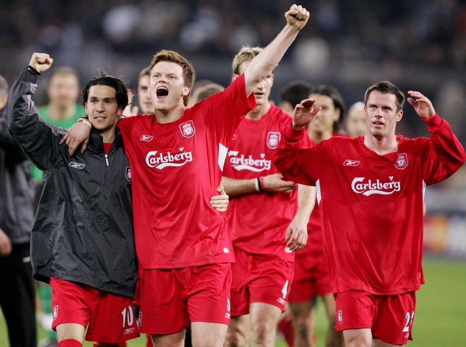  Luis Garcia and Jamie Carragher played in Liverpool‘s cup-winning side