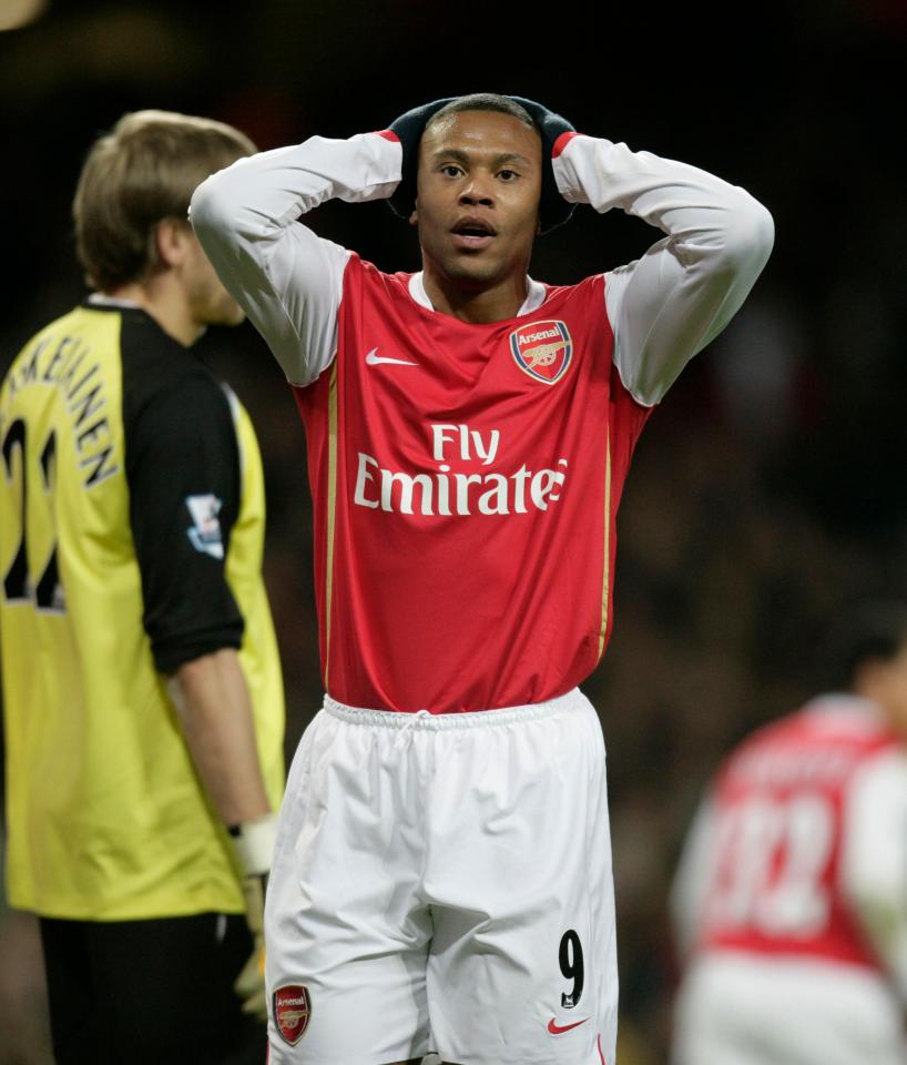 The Brazilian failed to find his feet during his spell at Highbury for the Gunners