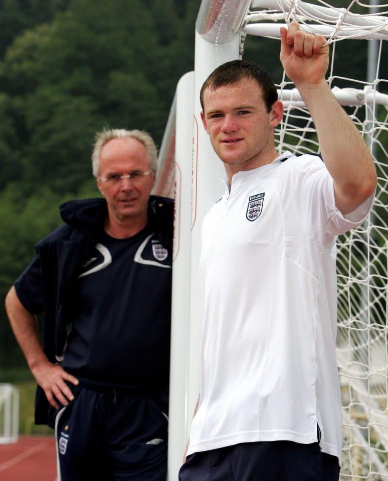  Sven-Goran Eriksson helped England's first team gel, says Wayne Rooney