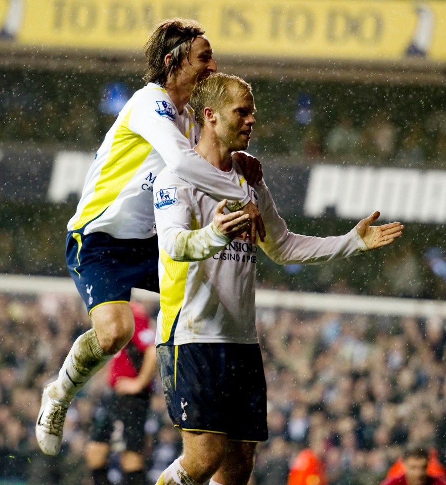 Eidur Gudjohnsen was temporarily on the books of Tottenham