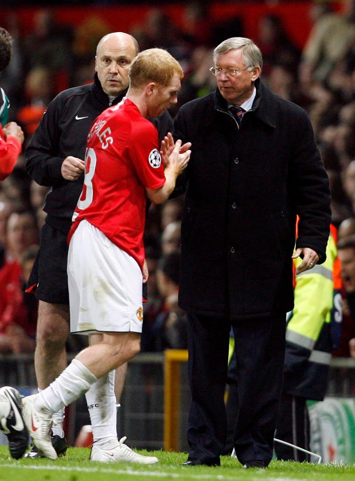  Sir Alex Ferguson was able to utilise Paul Scholes at Manchester United