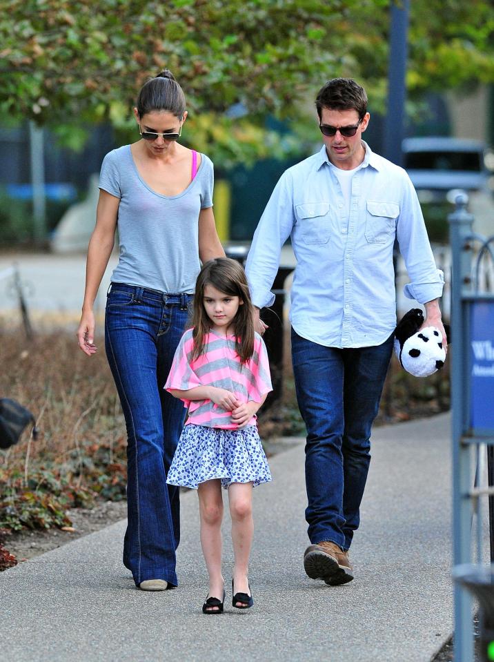 Tom and Katie, pictured with daughter Suri back in 2011, a year before their divorce 