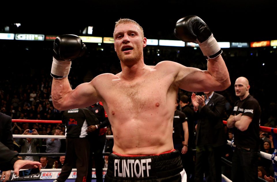  Andrew Flintoff made his name as a cricketer but later tried his luck in the boxing ring