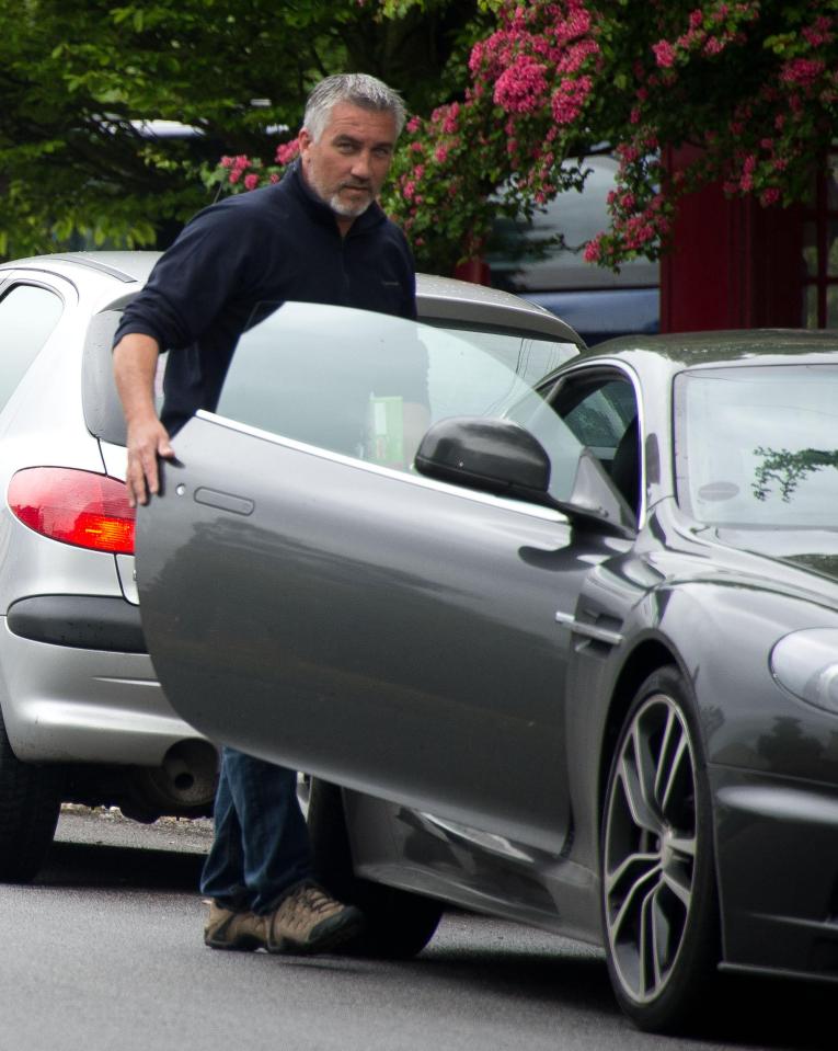  Paul getting into his much-loved Aston Martin near his home in Kent