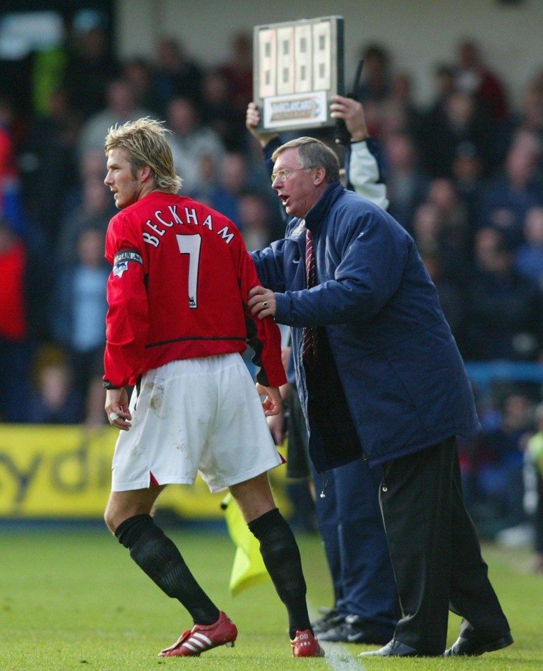 Tension between David Beckham and Sir Alex Ferguson saw the midfielder sold in 2003