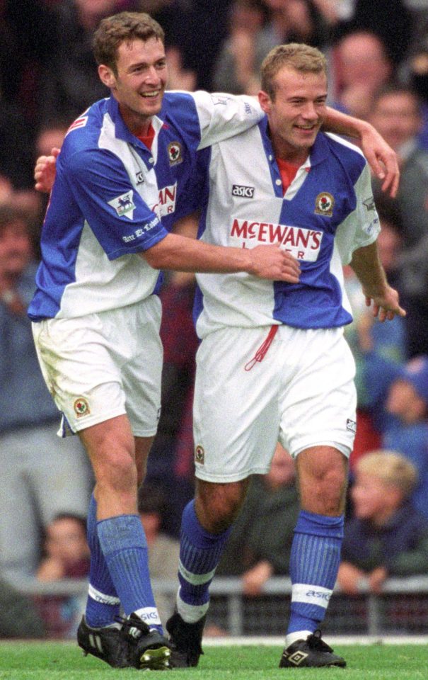 Chris Sutton and Alan Shearer were ideally suited to the Blackburn style in a title-winning season