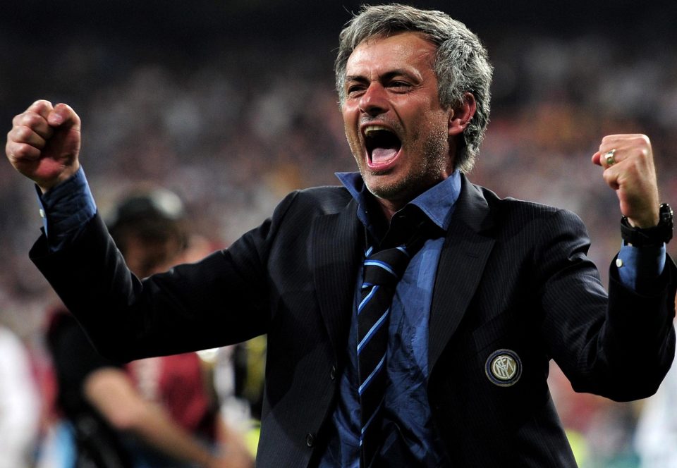 Mourinho celebrates winning the Champions League in 2010