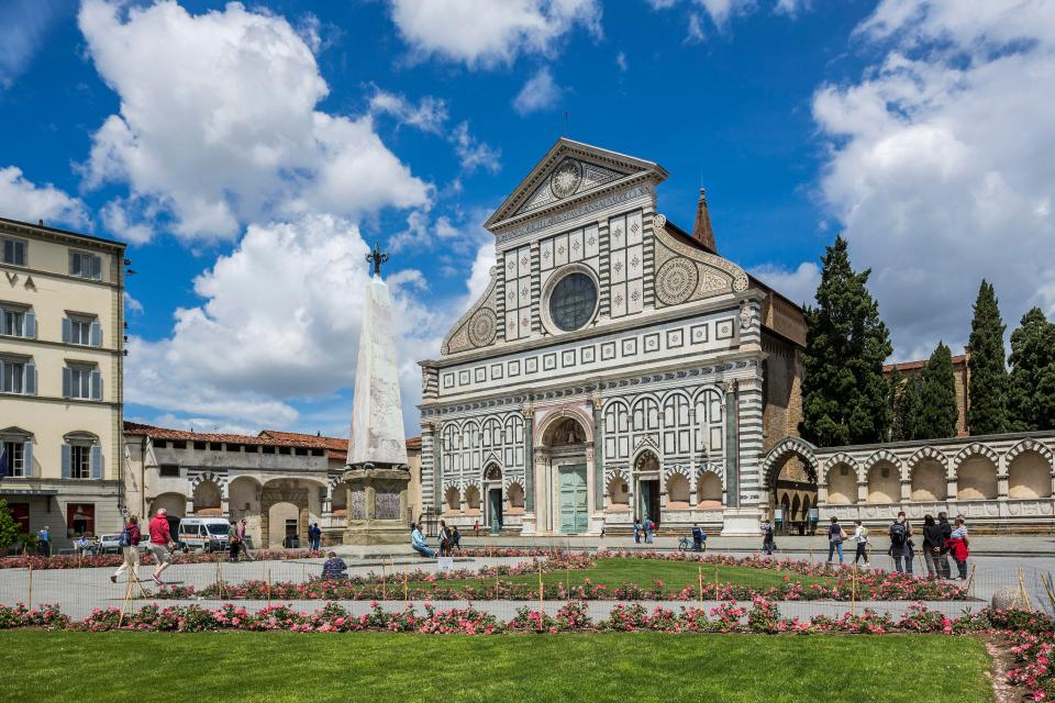  Santa Maria Novella is a church in Florence, Italy, situated just across from the main railway station named after it