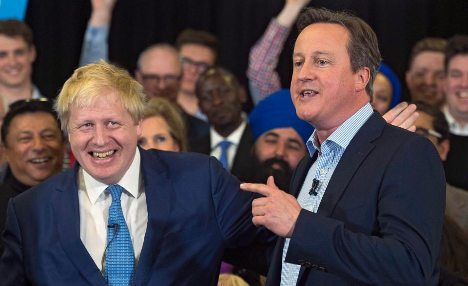  David Cameron couldn't resist a dig at Boris Johnson last night