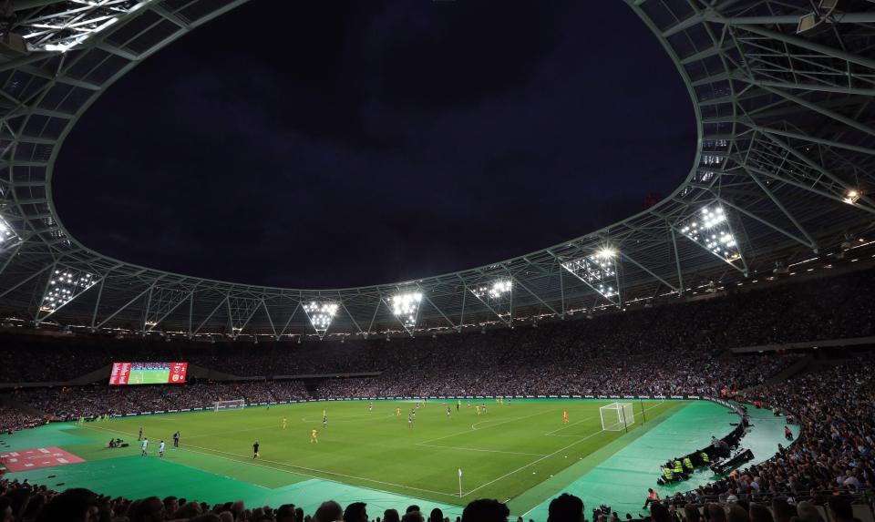 It takes around three weeks to convert the London Stadium from athletics to football set-up