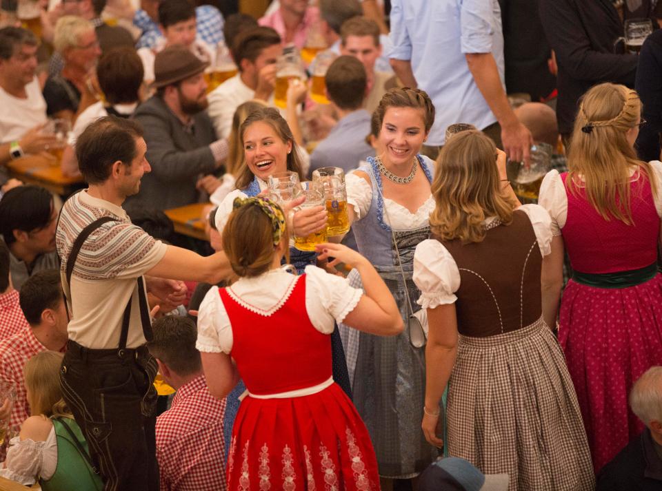 The main Oktoberfest event is held on the original meadow, named, in honour of Ludwig’s bride