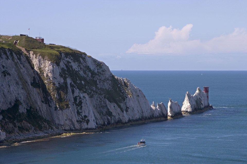 You can see the Needles from the UK mainland