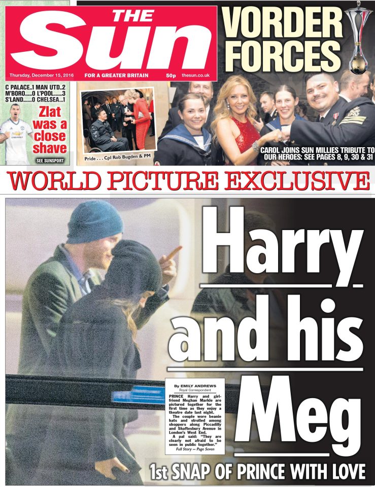  The first photo of the couple was shown in The Sun last December