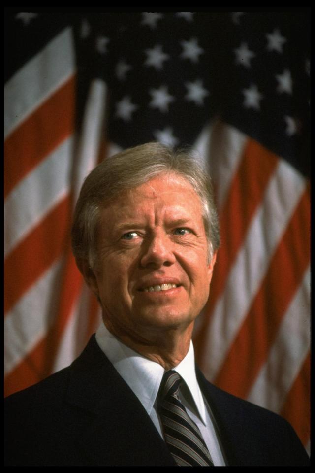 US President Jimmy Carter was born in 1924