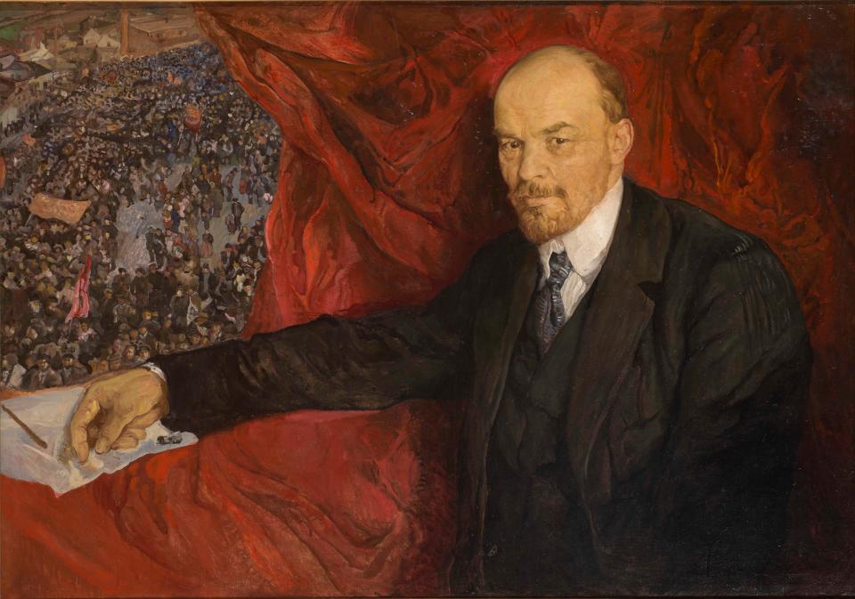  Bolshevik Party leader Vladimir Lenin overthrew the Russian government in 1917 and then fought and won the brutal Russian Civil War which ended in 1923