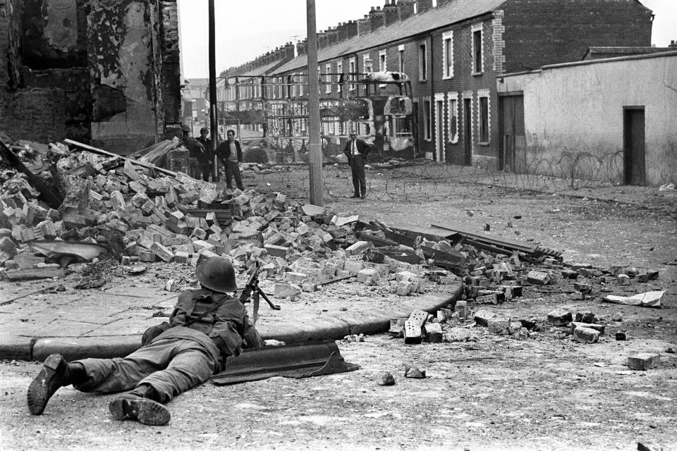  British soldiers in Belfast, Northern Ireland in 1969