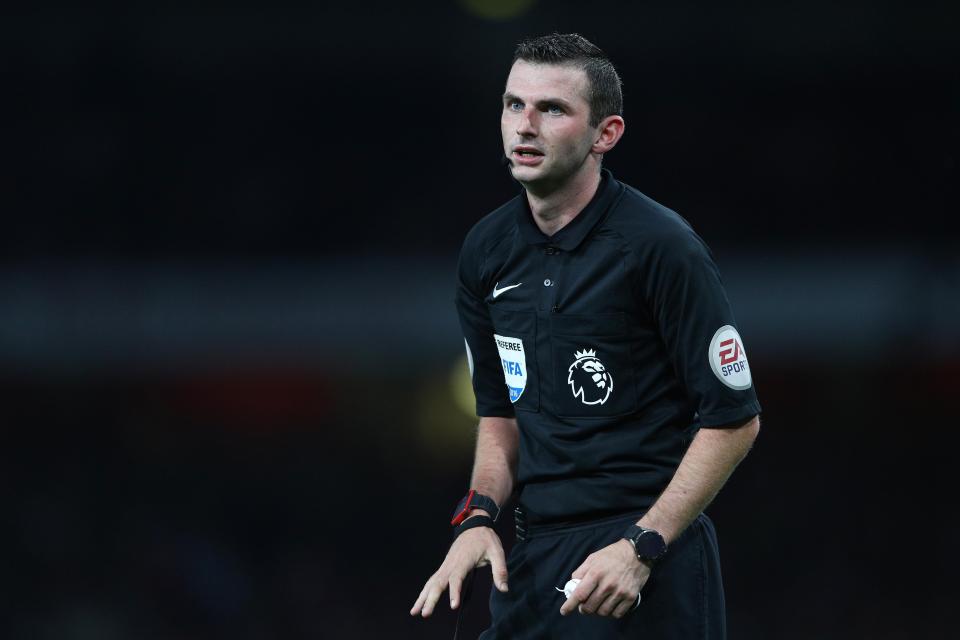 Michael Oliver is the man in the middle for Chelsea vs Arsenal