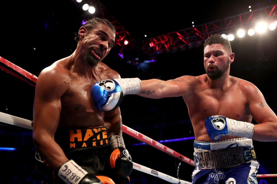  Tony Bellew landed a brilliant right hook on David Haye in the pair's first bout back in March