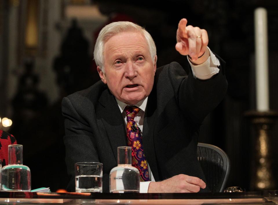  Veteran David Dimbleby has appeared on news programmes since 1962