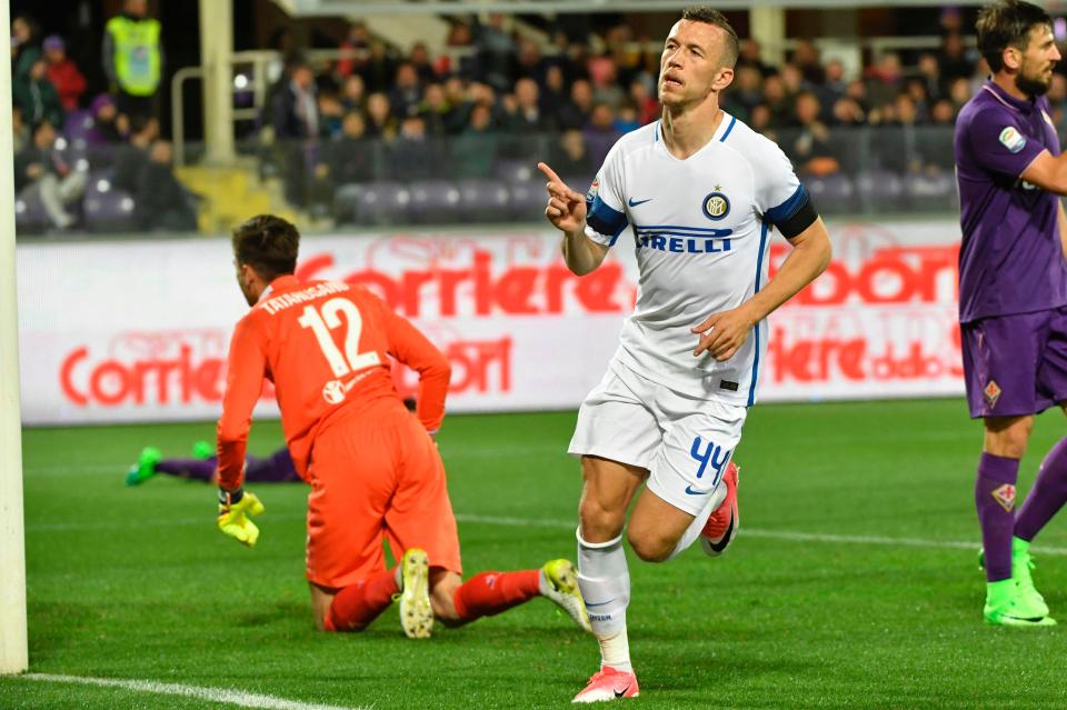 Ivan Perisic scored in the 3-0 Serie A win over Fiorentina last month