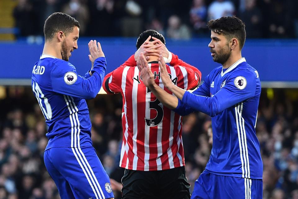  Eden Hazard is vying to link up with Diego Costa once again after a successful three seasons together