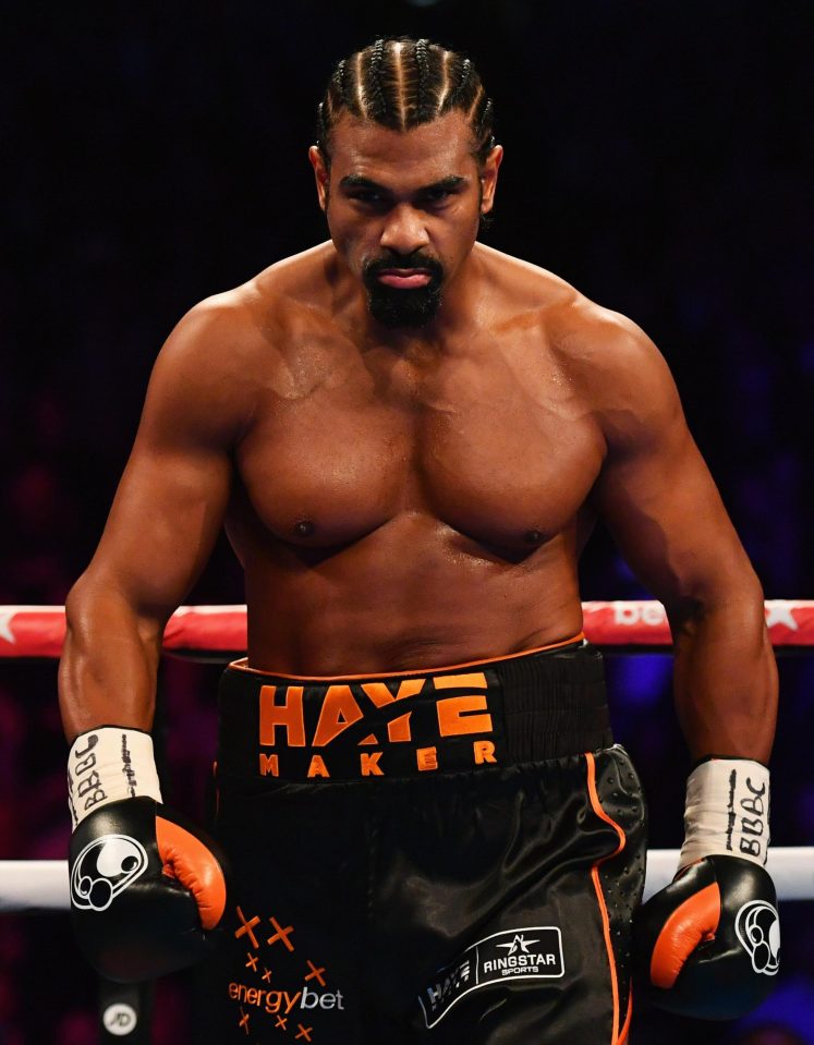  David Haye had wanted to prove himself in his bout with Tony Bellew but his Achilles tendon was a problem for the Londoner