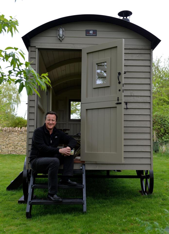  Cameron also made the news when it was revealed he had paid £25,000 for a shepherd's hut