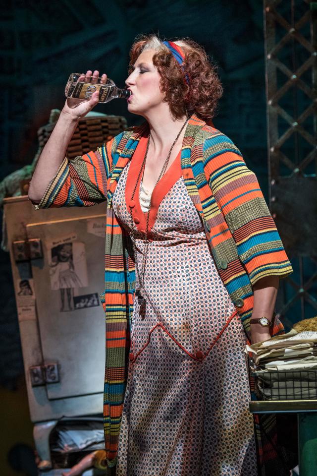  A throat infection last month saw Miranda pull out of her role as Miss Hannigan in West End musical Annie for a week