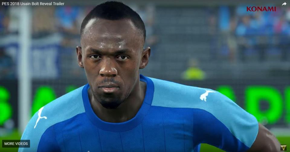  Usain Bolt will be the fastest player on PES 2018