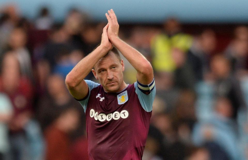  John Terry has helped Villa to three straight clean sheets in the league