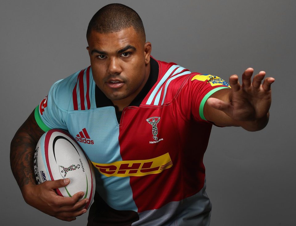  Kyle Sinckler of Quins poses for a portrait during the Harlequins photocall