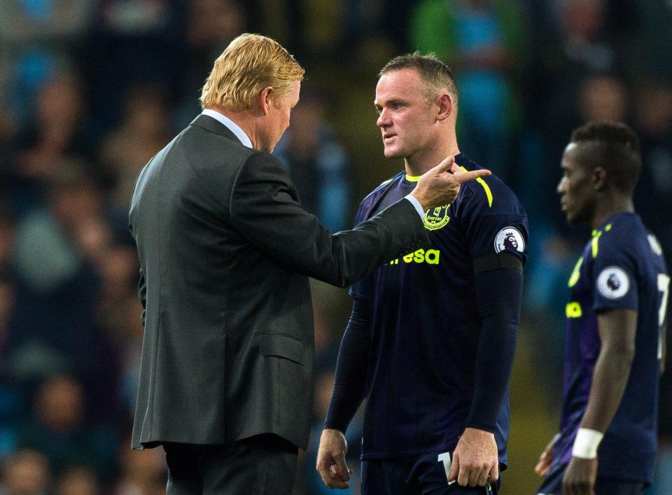  Hardline Everton boss Ronald Koeman will give Wayne Rooney a dressing-down