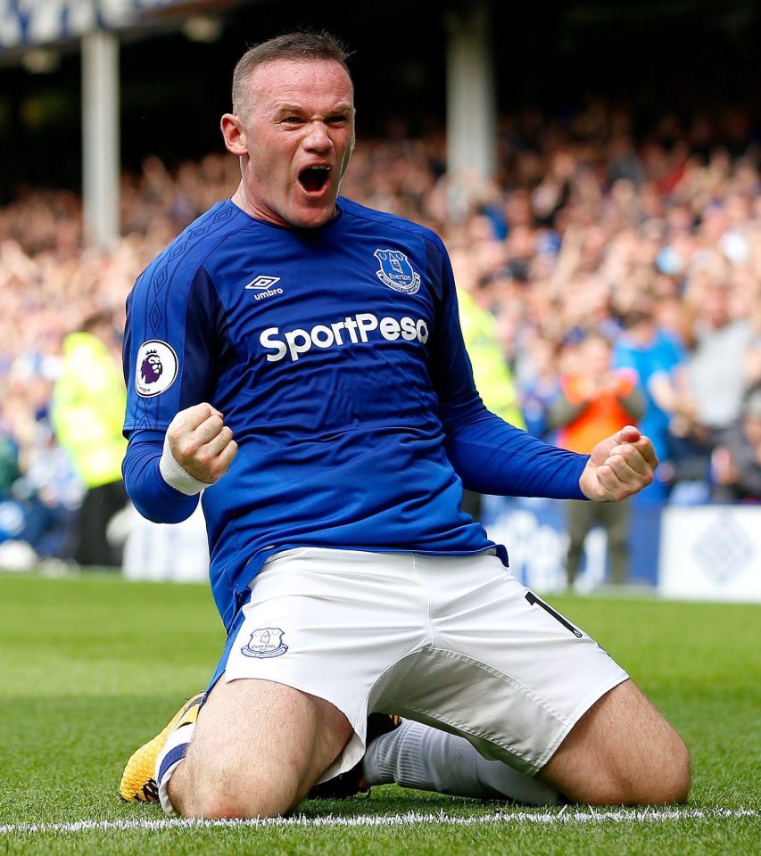 Wayne Rooney is back at boyhood club Everton and enjoying himself