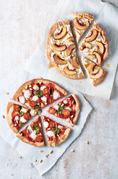 You can cook these pizzas on the hob or in the oven