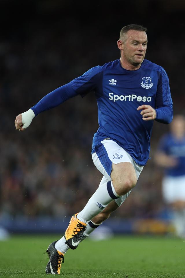  Rooney, 31, rejoined his boyhood club Everton this summer