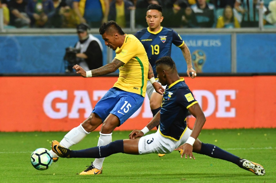 Few Barcelona fans turned out to see Paulinho’s arrival but Brazil fans love him