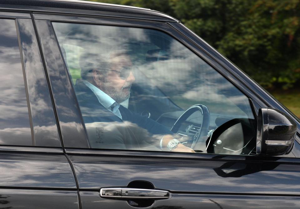  Wayne Rooney's agent Paul Stretford arrives at Middlewich custody suite to pick him up