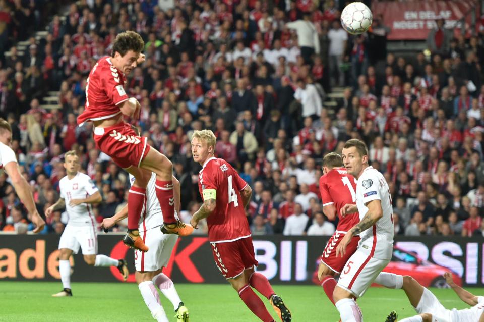  Thomas Delaney was on the score sheet for Denmark in their 4-0 romp against Poland