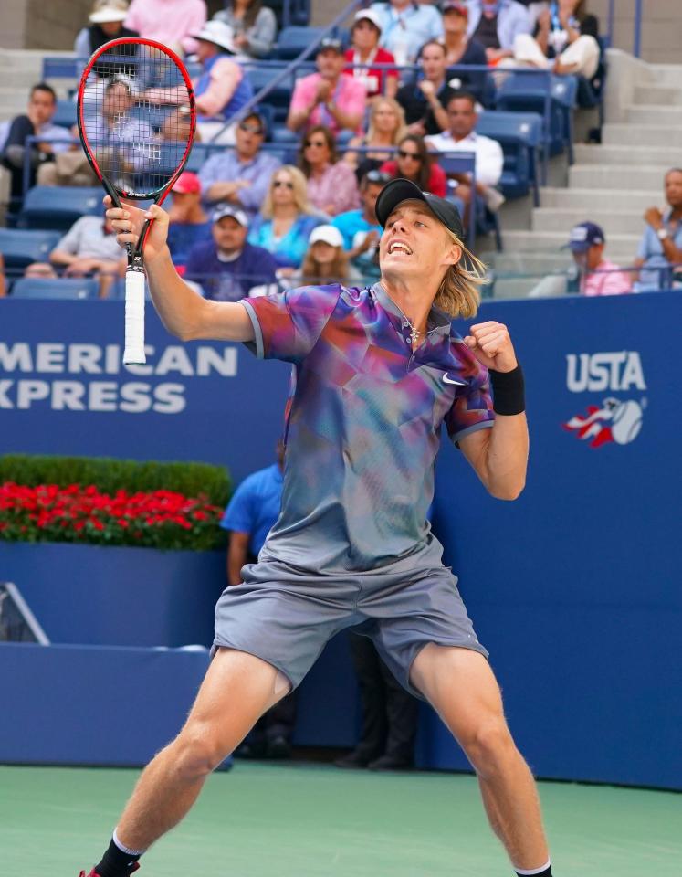  Denis Shapovalov beat Kyle Edmund 3-6 6-3 6-3 1-0 at the US Open