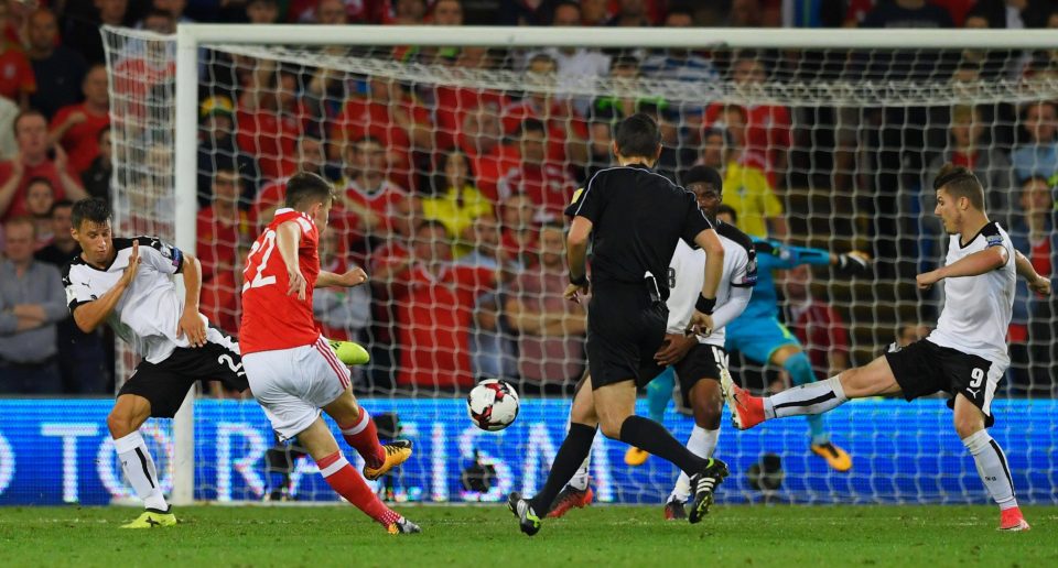  Woodburn's howitzer grabbed Wales a crucial win at home to Austria