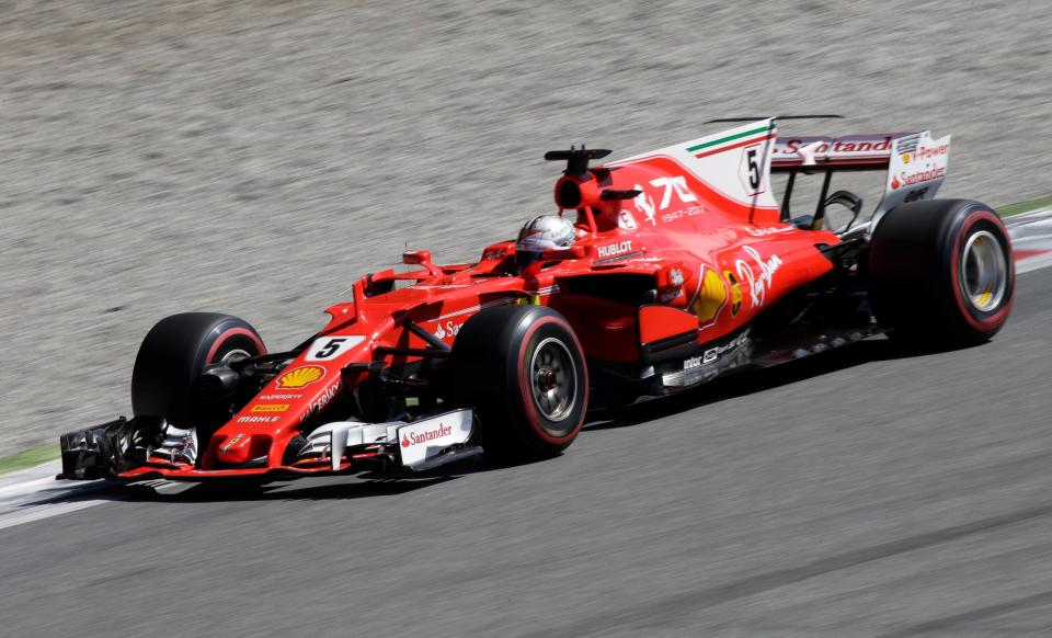  Seb Vettel could not find the extra speed needed to get into second