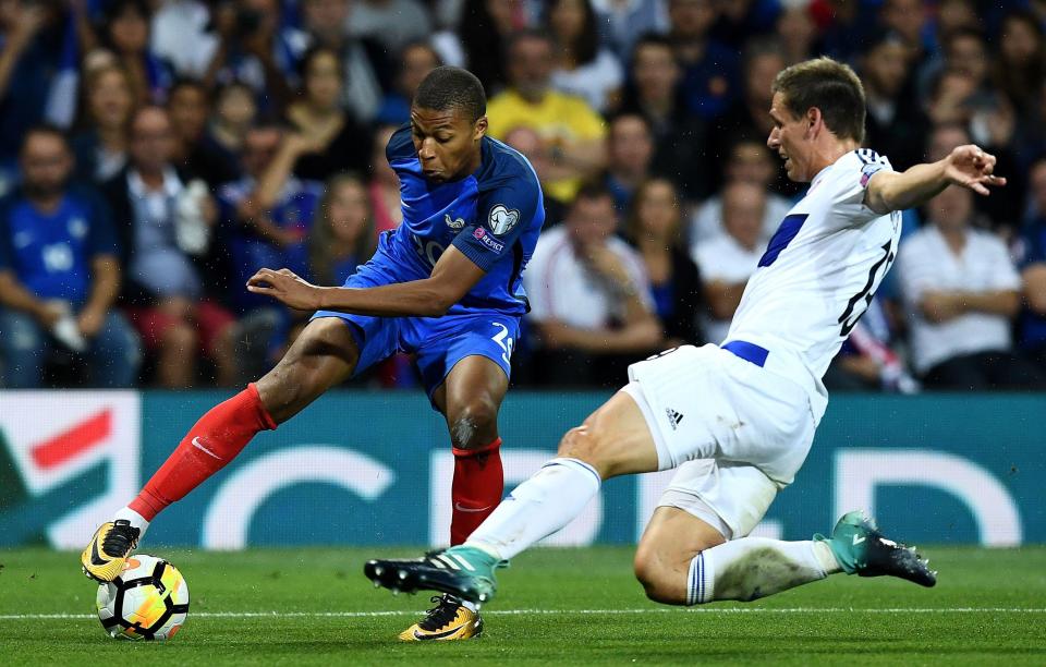  The France striker was frustrated as his side drew 0-0 with Luxembourg in their World Cup qualifier