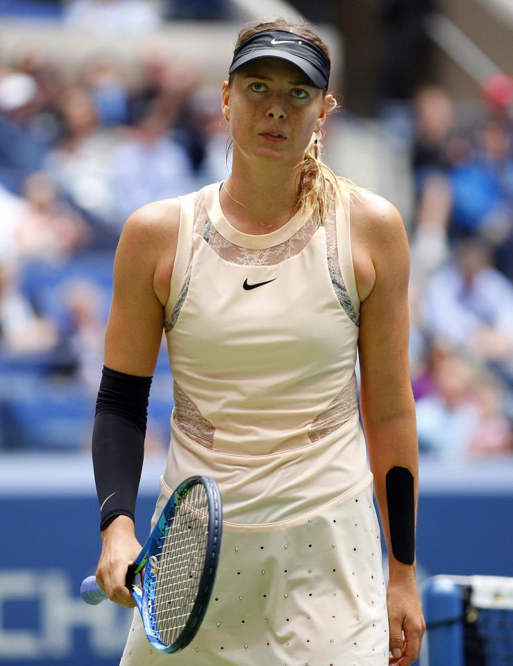  It was an unhappy return for controversial Russian Maria Sharapova