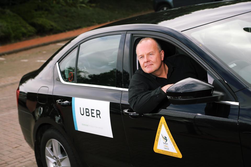 Peter O'Keefe has revealed he is driving an Uber after being sacked from the University Hospital of Wales in Cardiff 