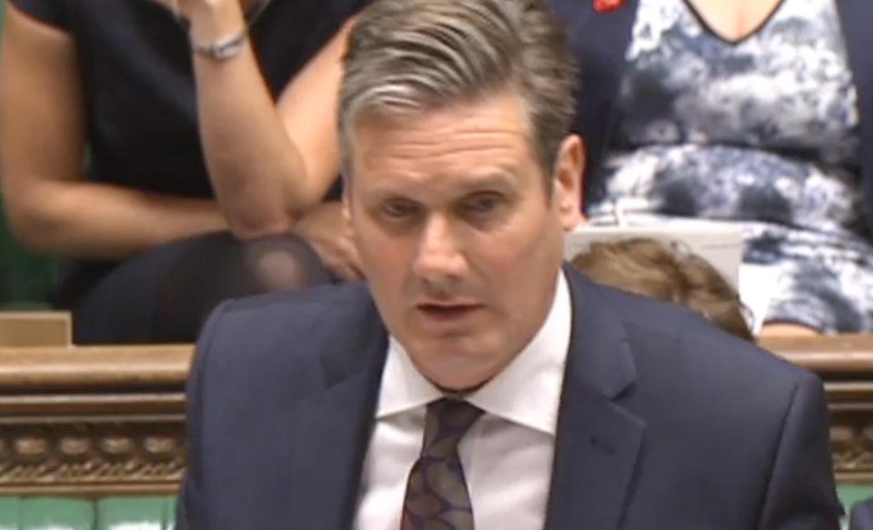  Labour's Keir Starmer blasted the Brexit Secretary for not making enough progress