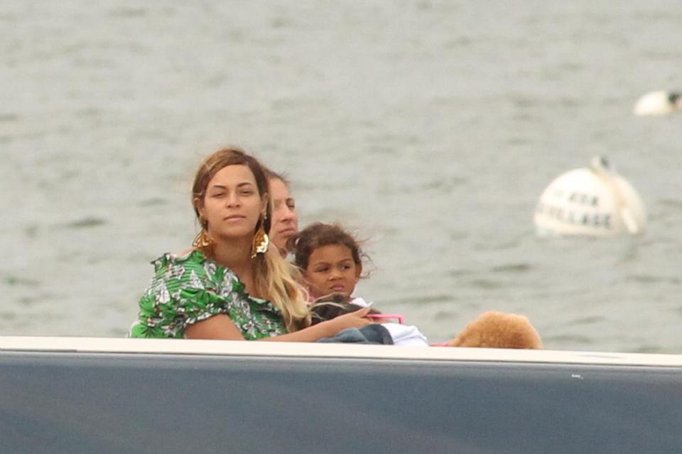  She spent the end of summer soaking up the sun in the Hamptons with her husband Jay Z, their daughter Blue Ivy and twins Sir and Rumi