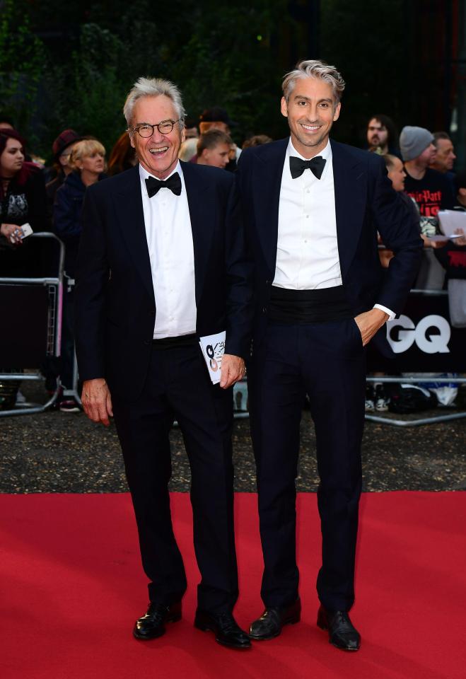  Larry Lamb with his only son, George Lamb